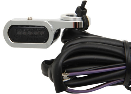 Drag 2040-2129 Chrome Smoke Lens LED Handlebar Marker Light 09-17 Harley FL VROD 2040-2129 20402129