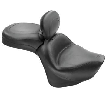 Mustang 79417 Black One Piece Wide Touring Seat Backrest 06-18 Kawasaki Vulcan