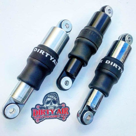 Dirty Air Aluminum SS Series Short Rear Shocks for Harley Touring