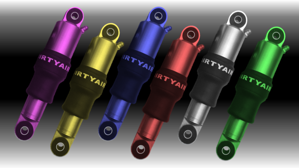 Dirty Air Aluminum SS Series Short Rear Shocks for Harley Touring