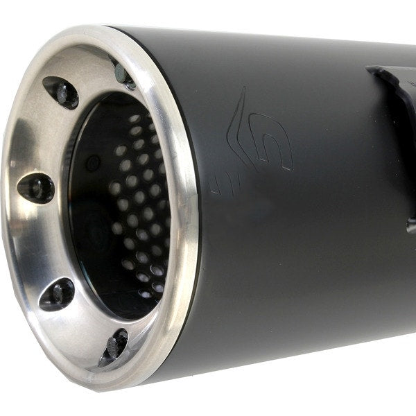 Cobra 6450B Black Powerflo RPT 2-Into-1 Exhaust w/ 4.5 Muffler Harley 10-16 FLH/T