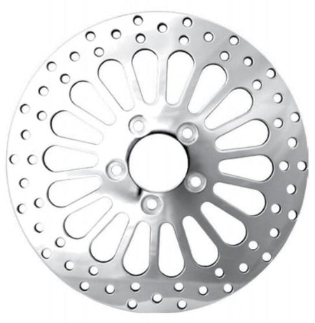 DNA Polished Super Spoke Single Rear 11.5 Disc Rotor 00-15 Harley Softail XL Dyna