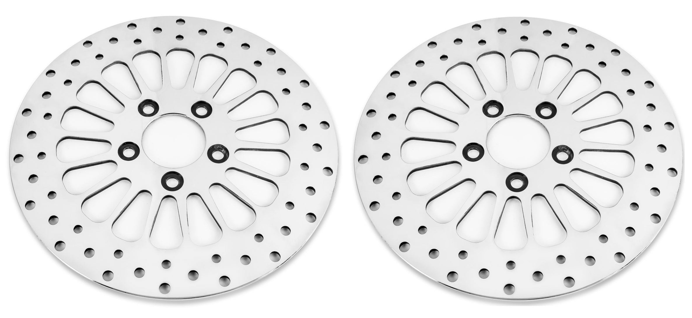DNA Polished Super Spoke Single Front  & Rear 11.5 Disc Rotors Harley Softail Dyna XL | M-RT-2102