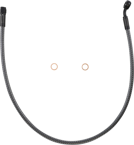 Magnum KARBONFIBR 26" Front Upper Brake Line Kit 35 Deg ABS Harley & Custom
