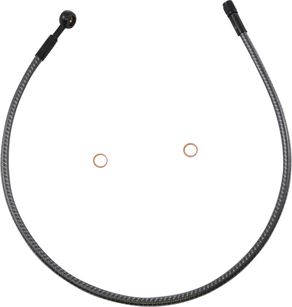 Magnum KARBONFIBR 25" Front Upper Brake Line Kit 180 Deg ABS Harley & Custom