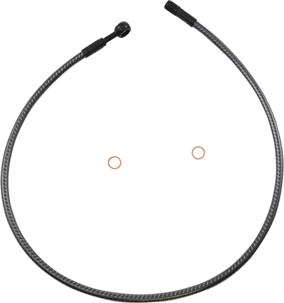 Magnum KARBONFIBR 32" Front Upper Brake Line Kit 180 Deg ABS Harley & Custom