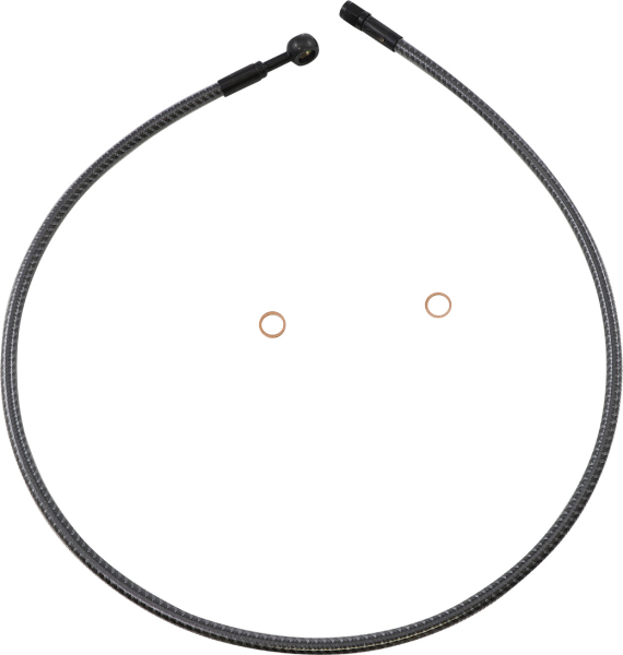 Magnum KARBONFIBR 36" Front Upper Brake Line Kit 180 Deg ABS Harley & Custom