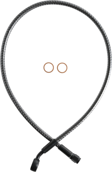 Magnum KARBONFIBR 26" Front Upper Brake Line Kit 35 Deg ABS Harley & Custom