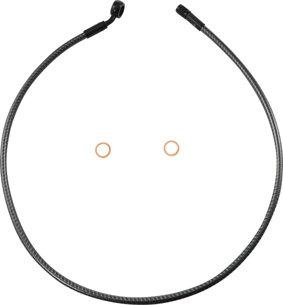 Magnum KARBONFIBR 34" Front Upper Brake Line Kit 35 Deg ABS Harley & Custom