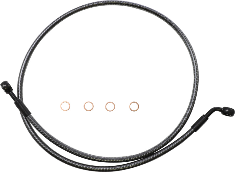 Magnum KARBONFIBR 44" EZ-Align Brake Line 180 60 Degree Harley Sportster 14-Up