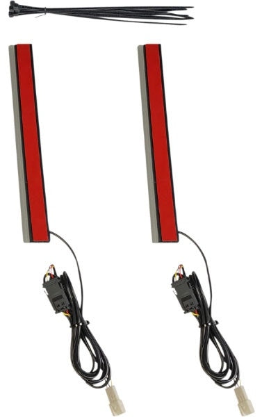 Custom Dynamics Red Color 8" Plasma Rods Plug-n-Play Harley Touring 14-Up