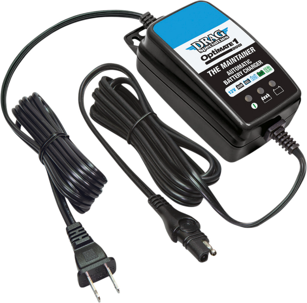 Drag Optimate 1 Duo Drag Battery Maintainer Charger 12V Universal