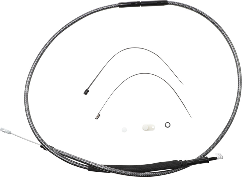 Magnum KARBONFIBR 66 11/16" High-Efficiency Polished Clutch Cable Harley 06-Up