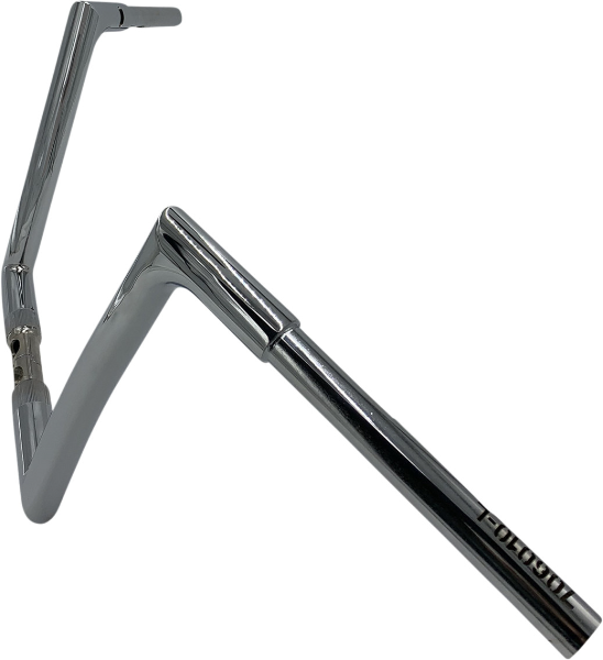FBI Fat Baggers Chrome 1-1/4" EZ Install Flat Top 10" Handlebar Harley FLTR 15-Up