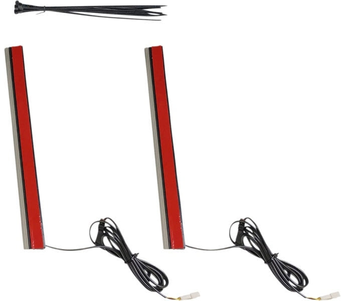 Custom Dynamics Red Color 10" Plasma Rods Plug-n-Play Harley CVO 14-20