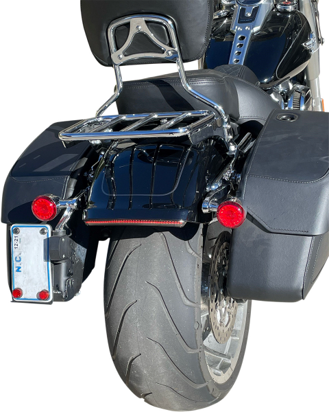Custom Dynamics Integrated Smoke Taillight with Turn Signals Harley Fatboy 18-Up