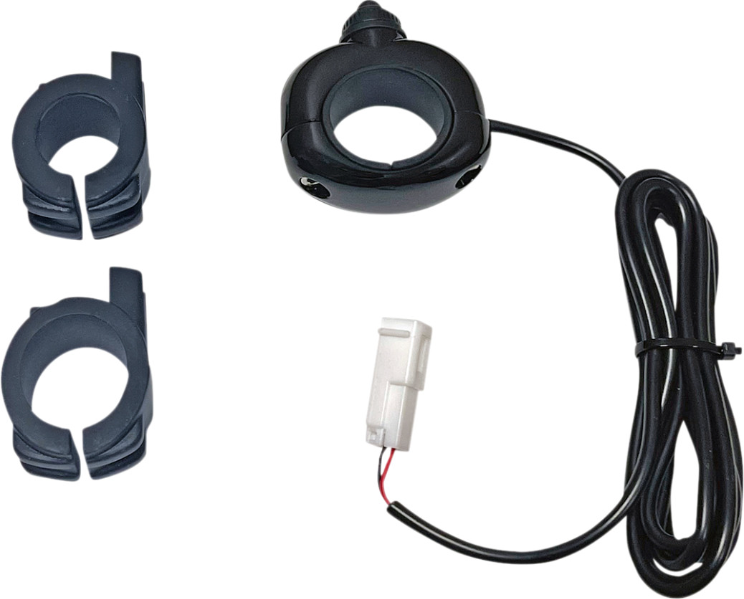 Custom Dynamics Black Auxiliary Handlebar Mounted On/Off Switch 7/8 to 1-1/4 Bars