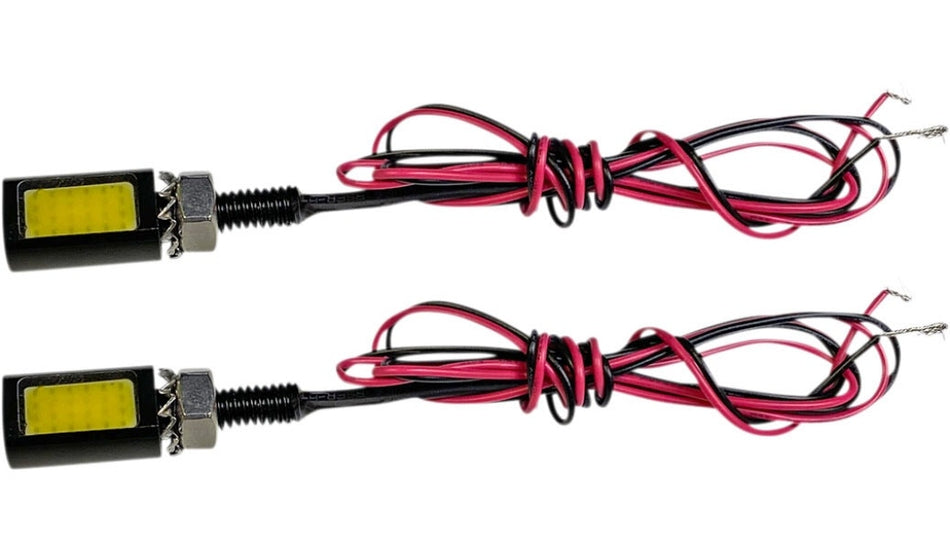 Custom Dynamics Black Boltz LED License Plate Tag Lights Universal 12V