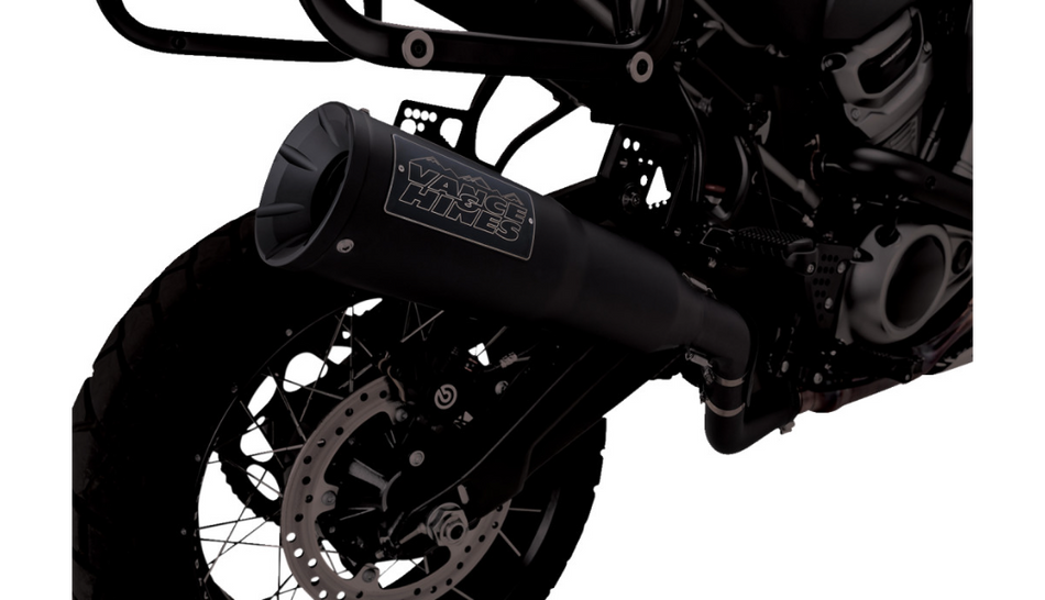 Vance & Hines 46533 Black Adventure Hi-Output 450 Slip On Muffler Harley Pan America