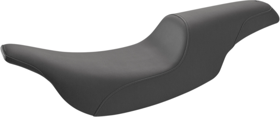 Saddlemen Black Profiler Smooth 2-Up Seat Harley Touring 97-07