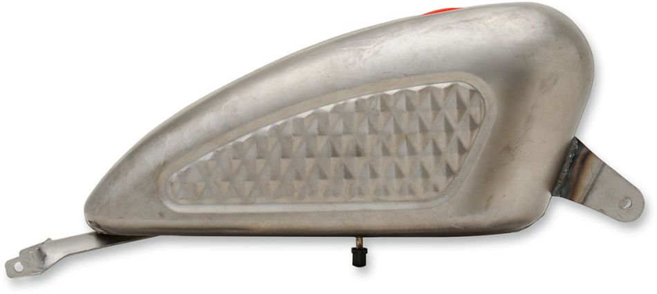 Drag Raw Diamond Style 3 Gallon Gas Tank Vented Cap Harley Sportster 04-06