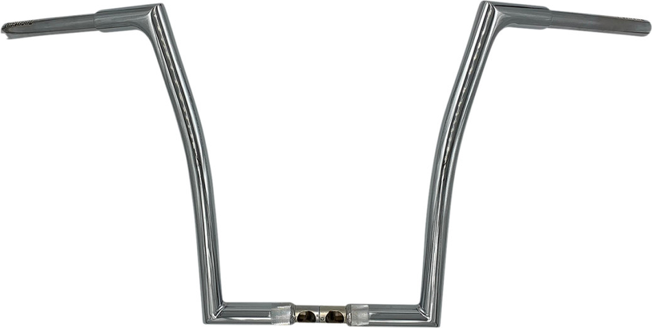 FBI Fat Baggers Chrome 1-1/4" EZ Install Flat Top 16" Handlebar Harley FLTR 15-Up