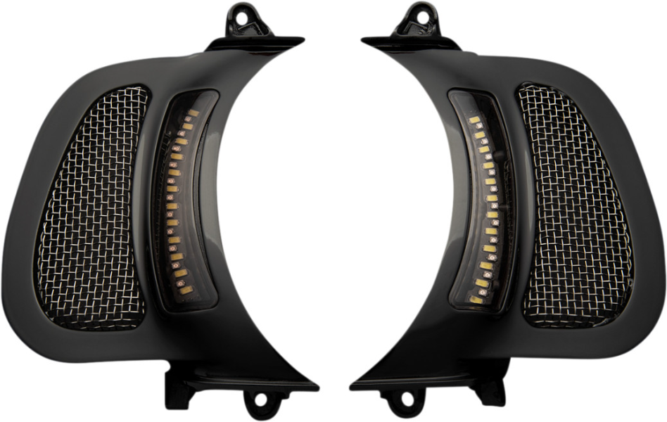Custom Dynamics Vent Insert w/ LED Lights Harley Road Glide FLTR 15-23