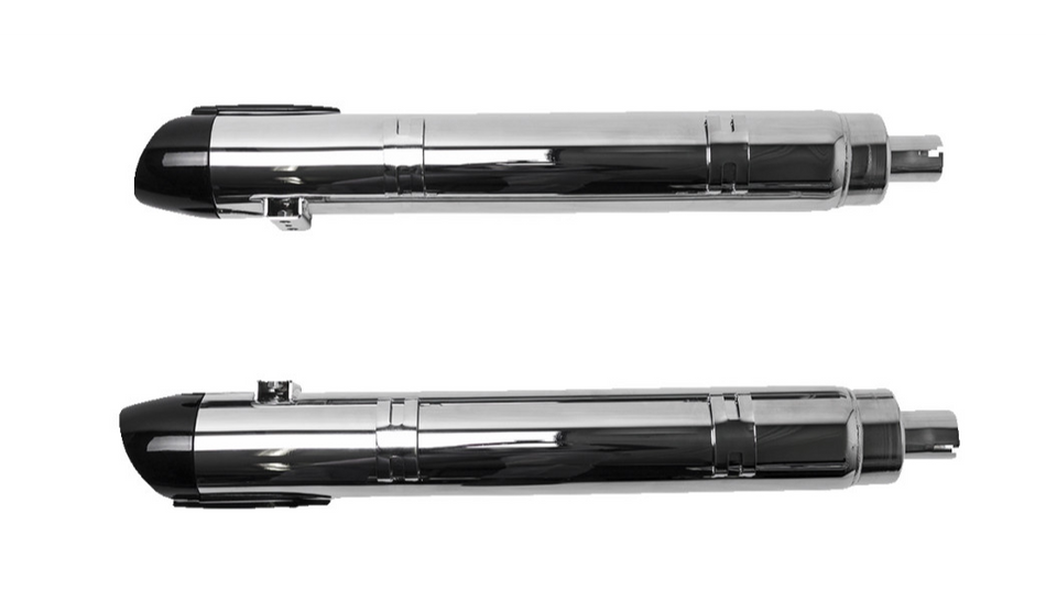 S&S Chrome Broadhead 4" Slash Slip On Mufflers Exhaust Indian Cheiftain 14-22