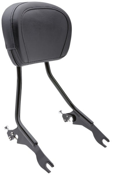 Cobra USA 602-2012B Black Detachable Passenger Backrest Harley Touring 97-08