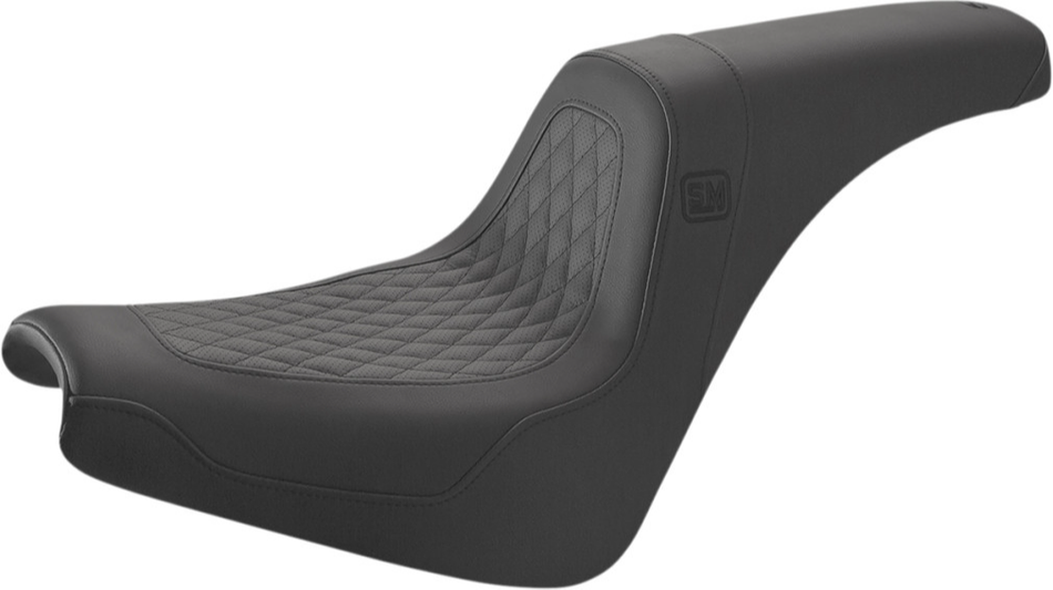 Saddlemen Black Diamond Speed Merchant 2-Up Seat Harley M8 Street Bob 18-Up