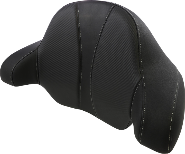 Saddlemen Tour Pak Backrest Pad Dominator Black Carbon Harley Touring 14-Up
