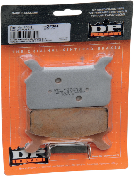 DP Brakes Sintered Metal Brake Pads DP904 Harley Touring 86-99