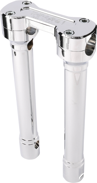 Thrashin Supply Chrome 10" Hole Shot Risers Internal Wiring 3.5" Center Harley