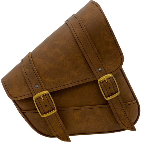 Willie & Max Brown Swing Arm Bag Synthetic Leather Dual Shock Swingarm Fit