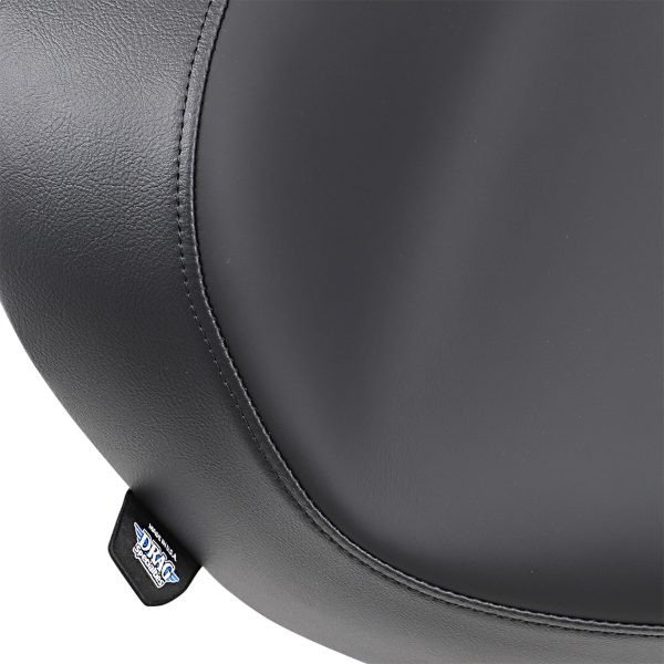 Drag Black Solo Seat Smooth Vinyl Solar Reflective Harley Softail FXST 84-99