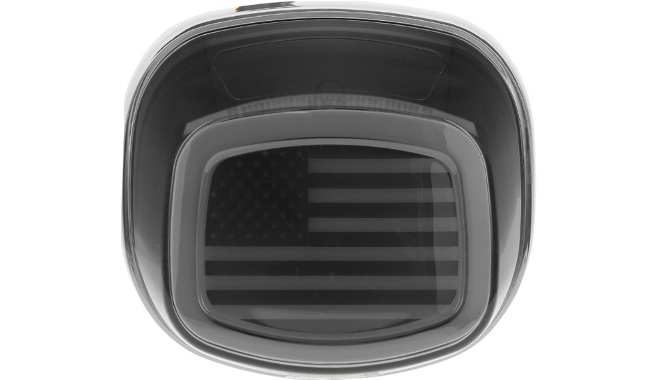 Kuryakyn 2927 Tracer US Flag LED Taillight Smoke Lens w/o License Plate Light 4 Harley