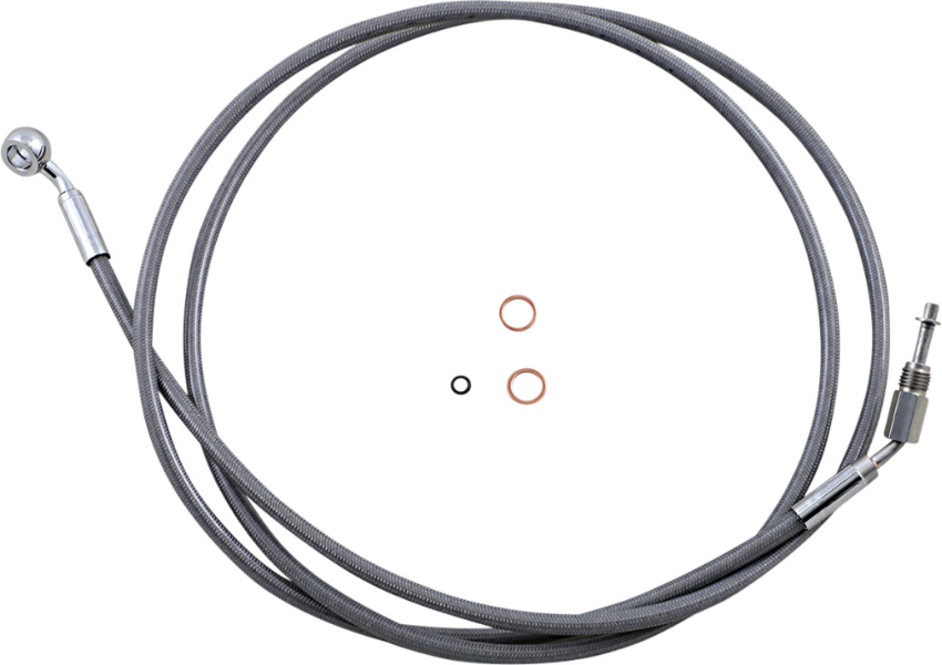 Magnum Stainless Hydraulic Clutch Line 10 Mm 35° Banjo Harley ABS CVO 09-12