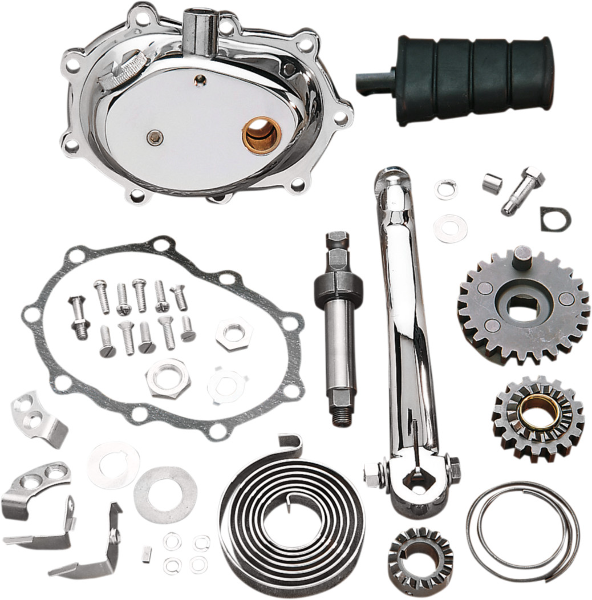 Drag Chrome Complete Kickstarter Kit 4-Speed Trans Harley Big Twin 36-84