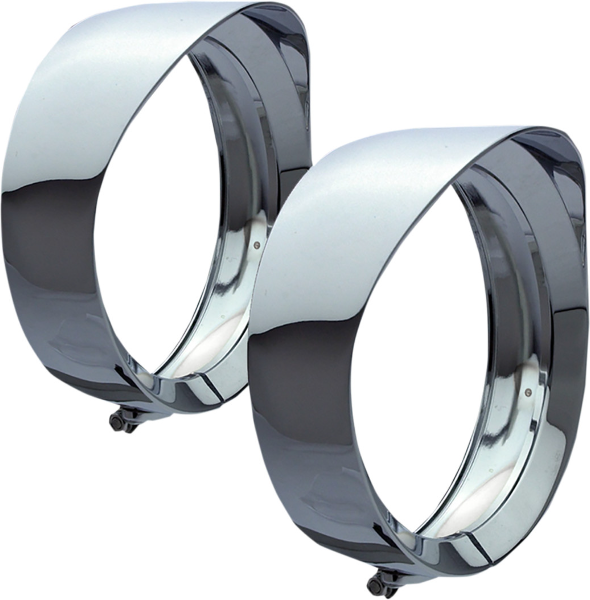 Headwinds Chrome Mariah 4.5" Spot Light Trim Ring Harley & Custom Chopper