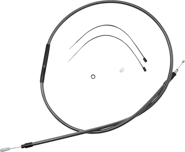 Magnum KARBONFIBR 63" High-Efficiency Polished Clutch Cable Sportster 04-Up