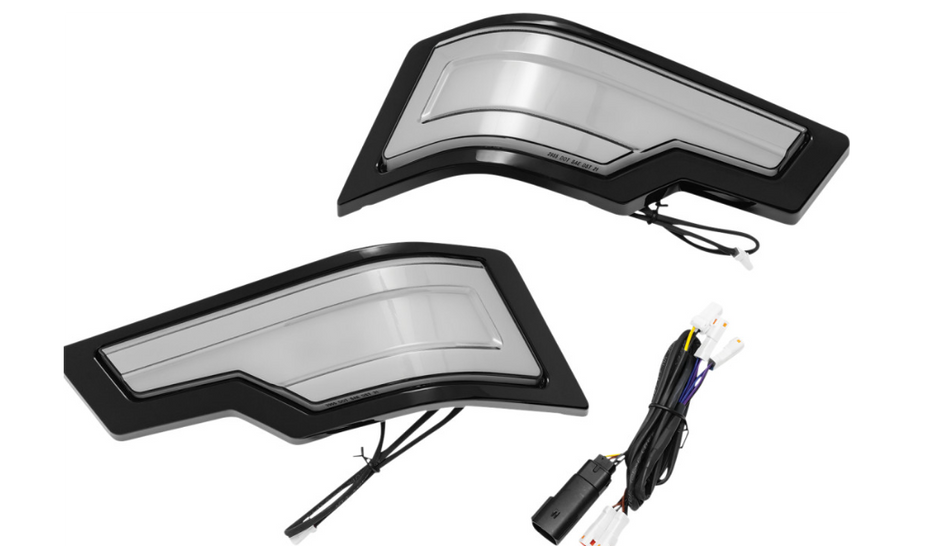 Kuryakyn 2955 Black Smoke LED Tour Pak Taillight Lights Harley Touring 14-up