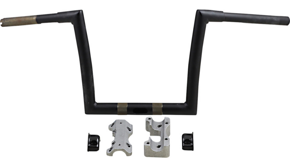 Todd's Cycle 10" Rise Flat Black 1-1/4" Handlebars for Harley Road Glide 15-23
