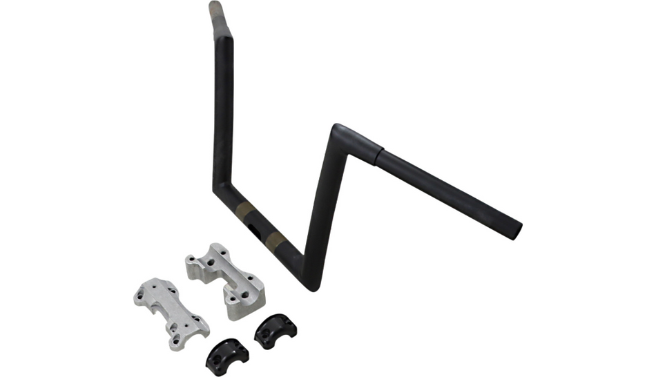 Todd's Cycle 10" Rise Flat Black 1-1/4" Handlebars for Harley Road Glide 15-23