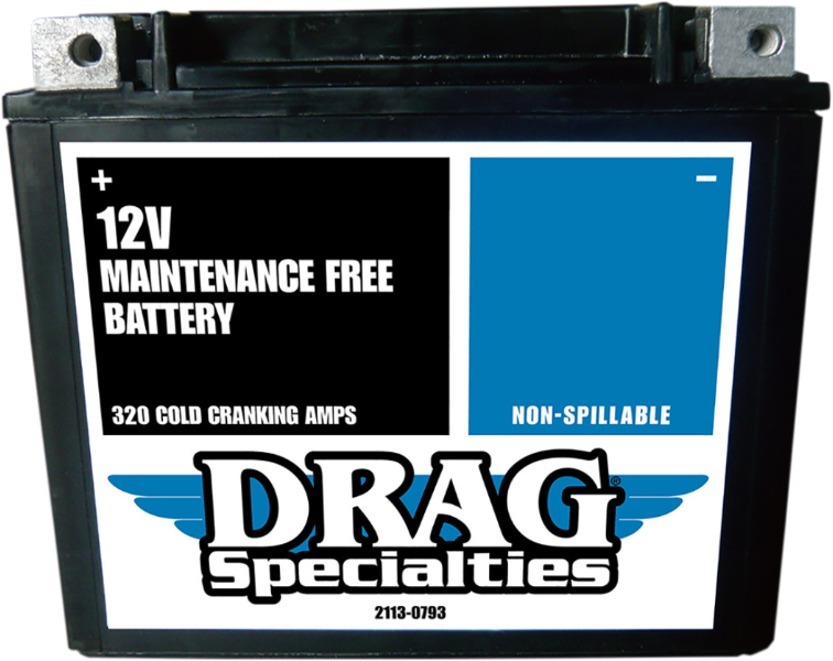 Drag 12v 310cca YTX20H FT Factory-Activated High Performance AGM Battery Harley 74-00
