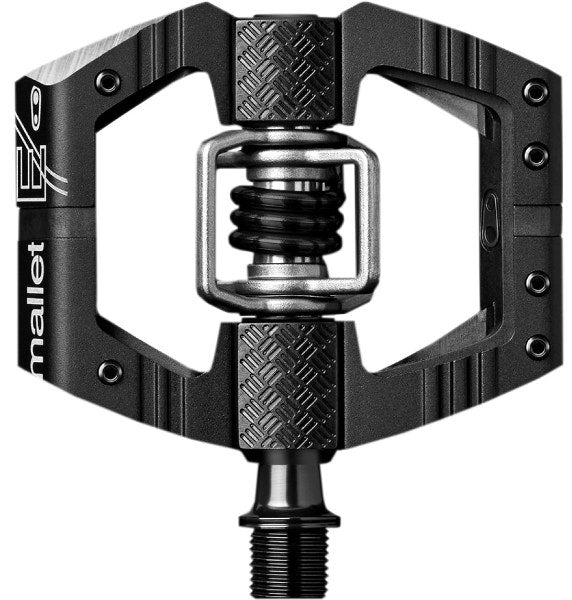 Crankbrothers 15990 Mallet E Hybrid Pedals w/ Adjustable Pins Black/Black MTB