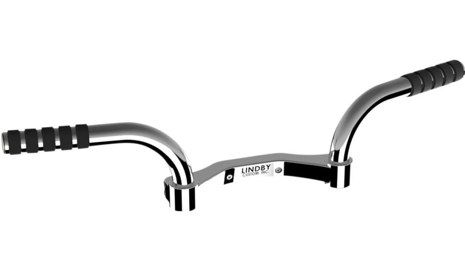 Lindby Adjustable Footrest Mustache Bars Chrome 280000 Harley Touring FLH 94-Up