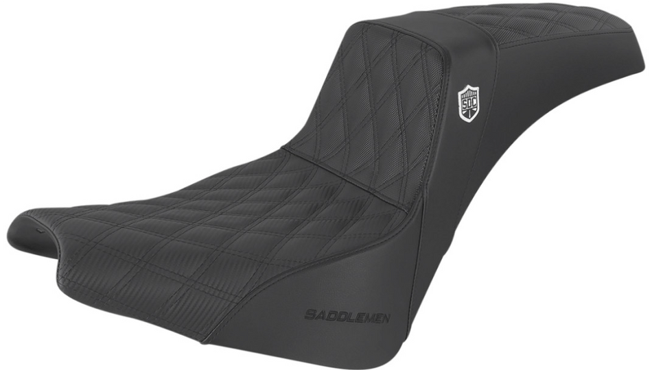 Saddlemen Pro Series SDC Performance Grip Seat Gripper Black Harley Street Bob 18-Up