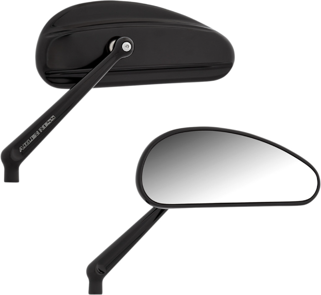 Arlen Ness 510-026 Black Downdraft Forged Mirror Set Standard & Metric Mount