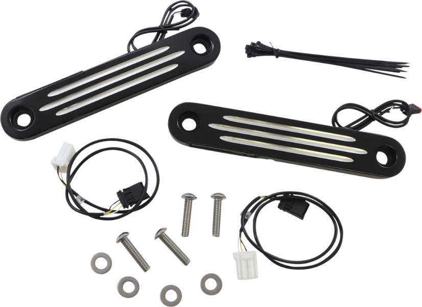 Custom Dynamics ProBeam Contrast Flush Dynamic Strips Turn Signal FLH 97-13