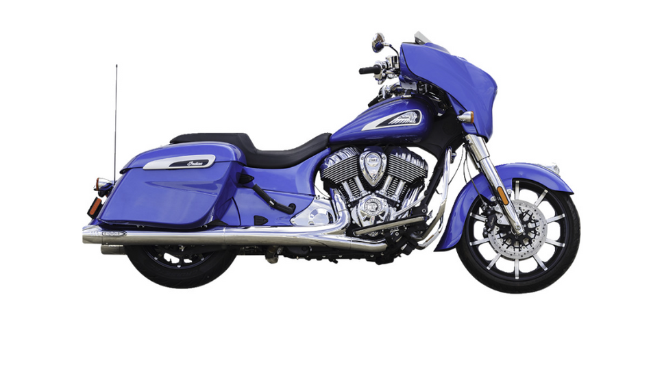 S&S Chrome Broadhead 4" Fishtail Slip On Mufflers Exhaust Indian Cheiftain 14-22